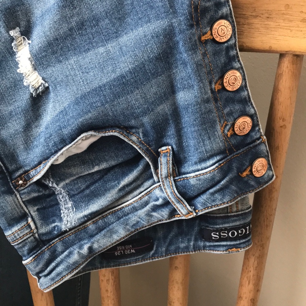 Vigoss Stevie Crop Mid High Rise Jean Sz 10/Sz 30